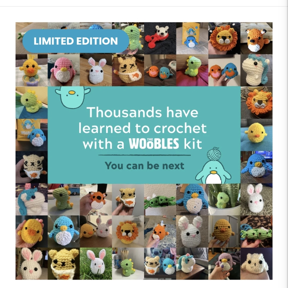 The Woobles, PINYA The Pineapple Crochet Kit for Beginners, NIB - Picture 8 of 11